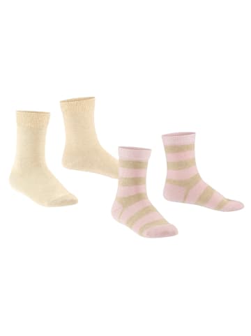 Falke Socken 2er Pack in Rosa/Beige