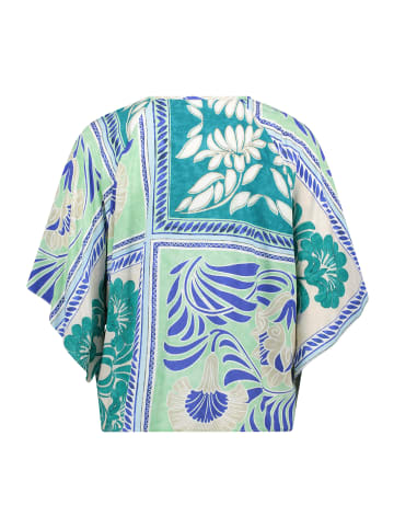 CARTOON Casual-Bluse mit Muster in Green/Blue