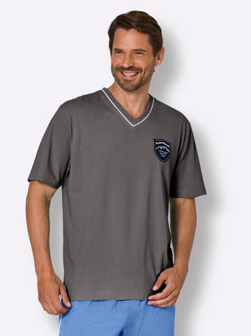 WITT WEIDEN Schlafanzug-Shirt in anthrazit