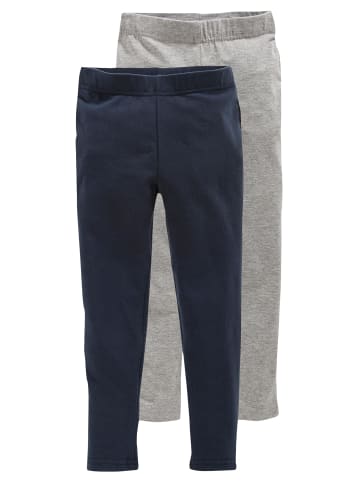 Kidsworld Leggings in marine/graumeliert