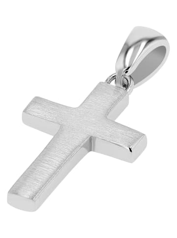 Adeliás Unisex Anhänger – Kreuz Kreuzanhänger aus 925 Silber in silber