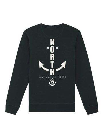 F4NT4STIC Unisex Sweatshirt North Anchor Knut & Jan Hamburg in schwarz