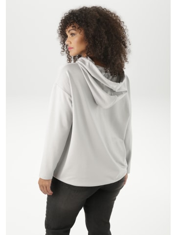 Aniston PLUS Kapuzensweatshirt in grau