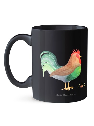 Mr. & Mrs. Panda Kaffeetasse Hahn Korn ohne Spruch in Schwarz