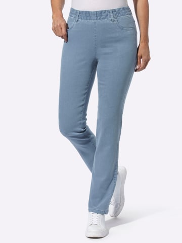 Sieh an! Doppelpack Jeans in blue-bleached + black denim