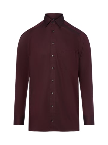 OLYMP  Hemd in bordeaux marine - 0002
