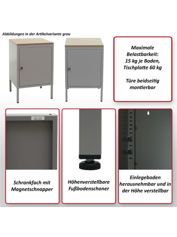 MCW Nachttisch L84, Schwarz