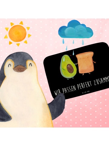 Mr. & Mrs. Panda Badematte Avocado Toast mit Spruch in Schwarz