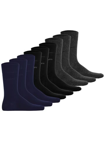Bugatti Socken 9er Pack in Schwarz/Grau/Dunkelblau