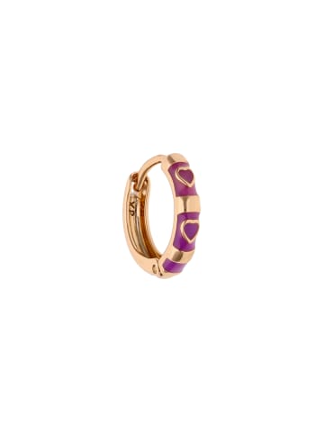 IZIA Women Hoop Earrings in Rose Gold Purple