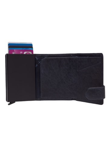 The Chesterfield Brand Portland Kreditkartenetui RFID Schutz Leder 7 cm in navy
