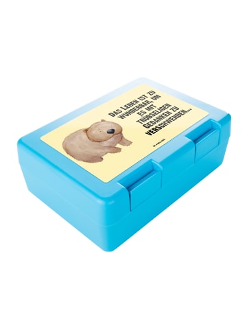 Mr. & Mrs. Panda Bentobox Wombat mit Spruch in Gelb Pastell