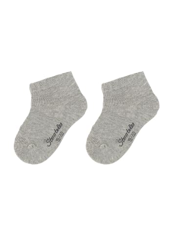 Sterntaler Sneaker-Socken 2er-Pack uni in silber mel.