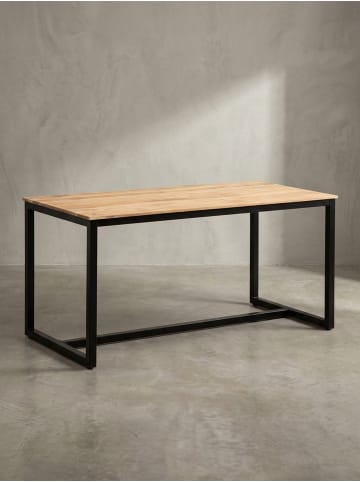 KADIMA DESIGN Esszimmertisch 120x60x76 cm Massivholz Metall Esstisch