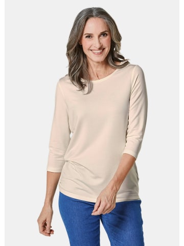 GOLDNER Shirt Kombifreundliches Shirt mit ¾ Arm in cremeweiß