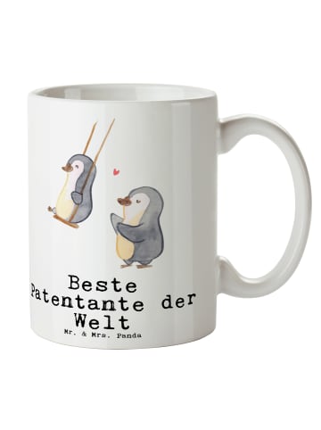 Mr. & Mrs. Panda Tasse Pinguin Beste Erfindungante der Welt mit Spruch in Weiß