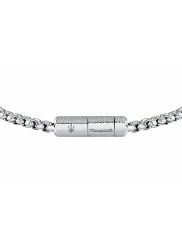 Maserati Herren-Armband Edelstahl Erbskette Silber