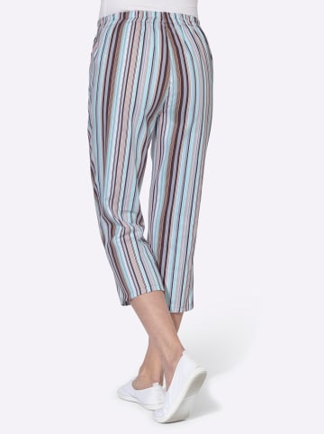 WITT WEIDEN Caprihose in aqua-gestreift