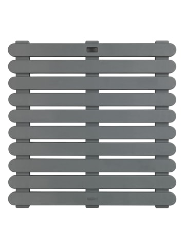 Wenko Duschmatte Indoor & Outdoor Grau 55 x 55 cm in Grau