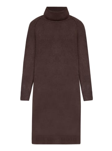 CARTOON Strickkleid mit Turtle Neck in Braun