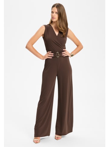SWING Jumpsuit in schoko - 0001