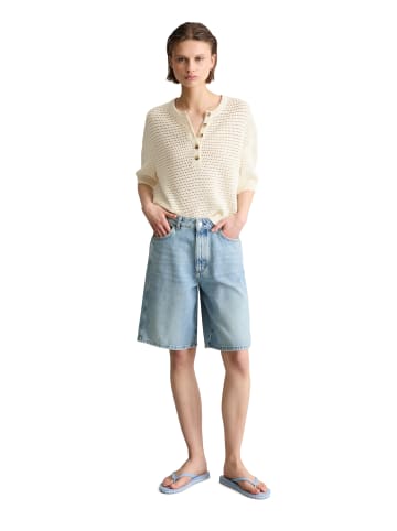 Marc O'Polo DENIM Kurzarm-Pullover relaxed in Creamy White