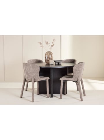 ebuy24 Essgruppe Strada Schwarz 120 x 120 cm