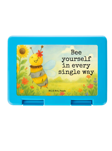 Mr. & Mrs. Panda Bento Box Biene Blume Design mit Spruch in Weiß