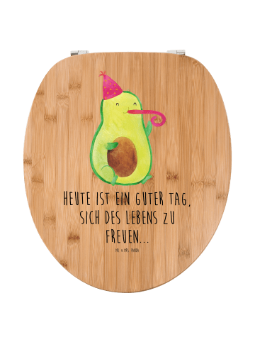 Mr. & Mrs. Panda WC Brille Avocado Feier mit Spruch in Braun