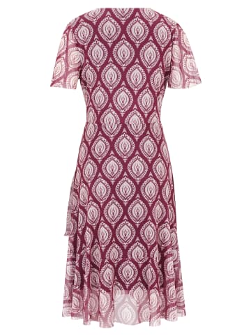 CARTOON Volantkleid mit Rüschen in Purple/Black