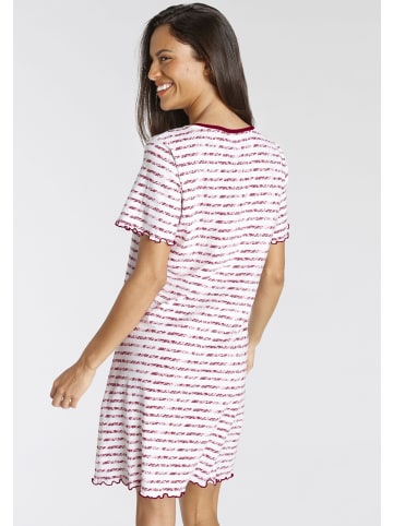 Vivance Active Sleepshirt in pink-rot-gestreift