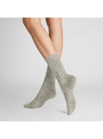 Hudson Socken Winter Plait weich in Silber