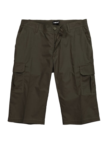 Men Plus Bermuda in dunkel oliv