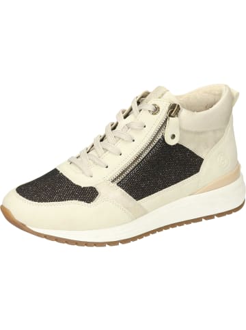 remonte Sneakers High in crema/schwarz-bronze/muschel/perlcreme