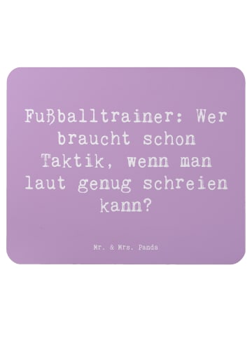 Mr. & Mrs. Panda Maus Pad Spruch Fußballtrainer Motivation mit S... in Lavendeltraum