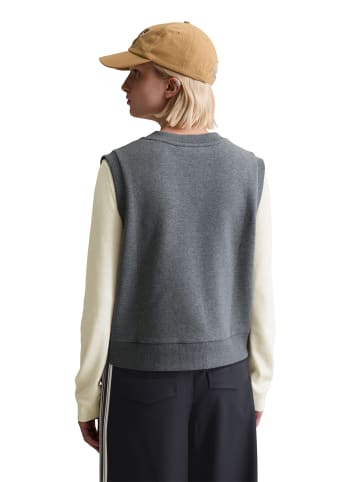 Marc O'Polo DENIM Sweat-Pullunder im College-Stil regular in Asphalt Melange