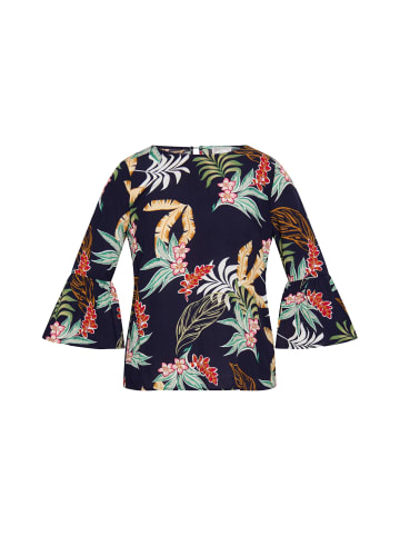 Usha Damen Blusenshirt in Marine Mehrfarbig