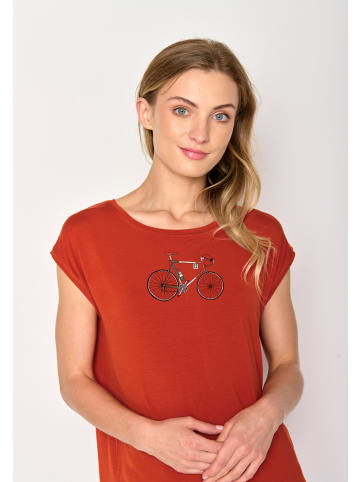 GreenBomb T-Shirt Bike Italy in Lehm rot
