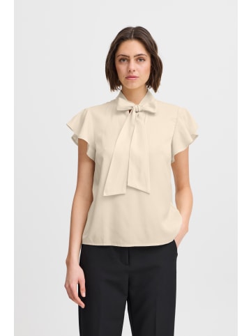 ICHI Kurzarm-Bluse IXSTINEA Regular fit in Tapioca