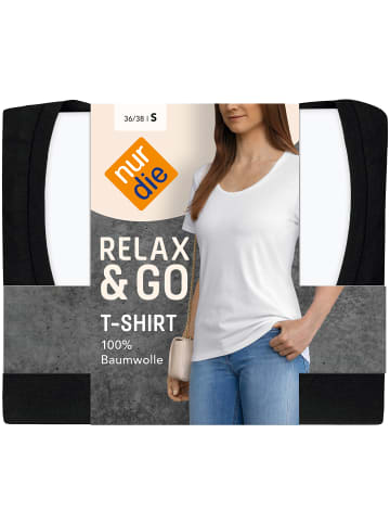 Nur Die  T-Shirt Relax & Go in Schwarz