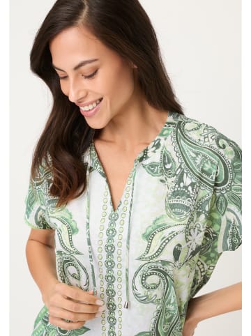 Olsen T-Shirt Cosima in khaki weiß