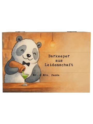 Mr. & Mrs. Panda Geschenkbox Barkeeper Leidenschaft Design mit S... in Weiß