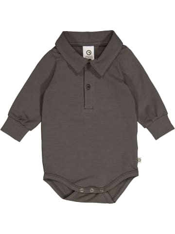 müsli Polo-Langarmbody in Towergrey