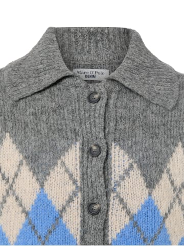 Marc O'Polo DENIM Strickjacke in grau blau - 0001