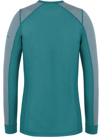 Normani Outdoor Sports Damen Merino Langarm-Shirt Goulburn in Petrol