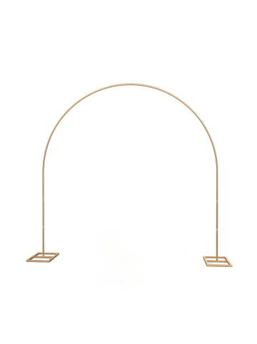 relaxdays Luftballon Bogen in Gold - (H)230 x (B)230 cm