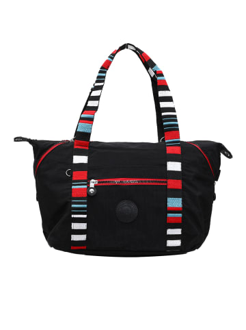 Mindesa Damen Umhängetasche in Schwarz Mehrfarbig