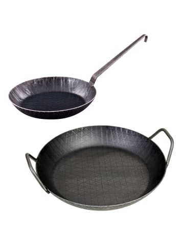 GRÄWE Bratpfannen-Set IRON02 in schwarz