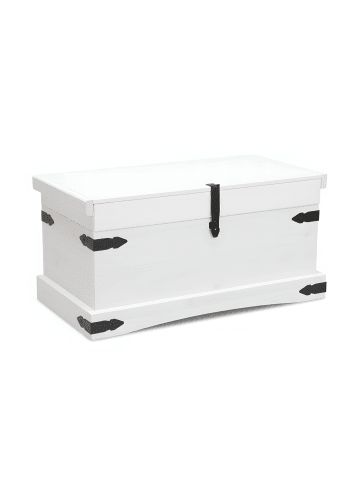 ebuy24 Truhe New Weiß 92 x 52 cm