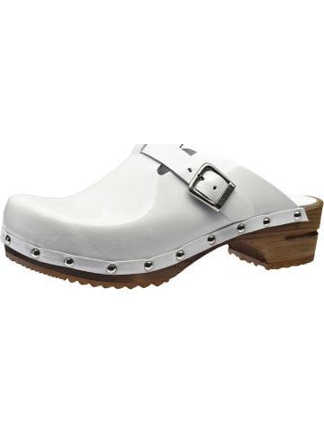 Sanita Comfortwear Clog "Wood-Krisla Open" in Weiß